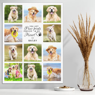 Toile Empreintes de pattes My Heart Pet Memorial 11 Phot