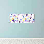 Toile empreintes de pingouin (Insitu (Plancher de Bois))