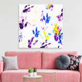 Toile empreintes de pingouin (Insitu(Salon))