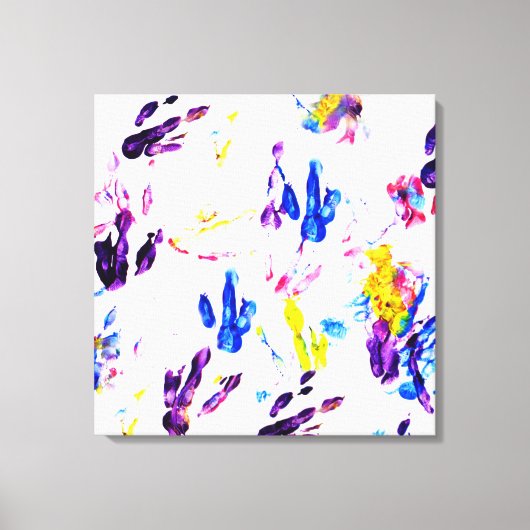 Toile empreintes de pingouin (Recto)