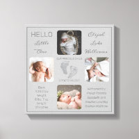 Empreintes photos multiples Gris de naissance