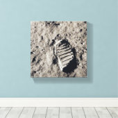 Toile Empreintes sur la Lune (Insitu (Plancher de Bois))