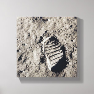 Toile Empreintes sur la Lune