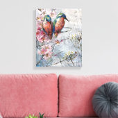 Toile En Attente D'Une Illustration D'Oiseau De Pêcheur (Insitu(Salon))