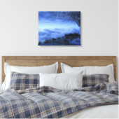Toile En bordure du monde (hiver) (Insitu(Chambre))