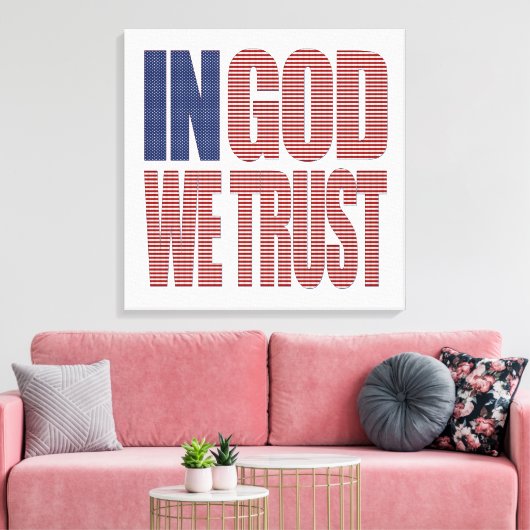 Toile En Dieu nous faisons confiance aux étoiles et aux (Insitu(Salon))