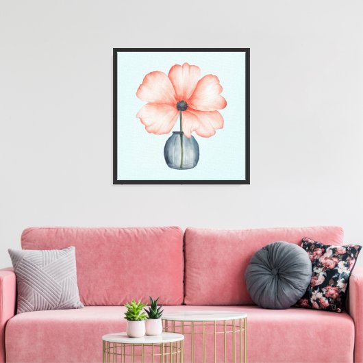 Toile en fleur serène (Insitu(Salon))