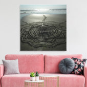 Toile en forme de cercle de sable #2 (Insitu(Salon))