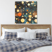 Toile en galaxie d'or céleste (Insitu(Chambre))