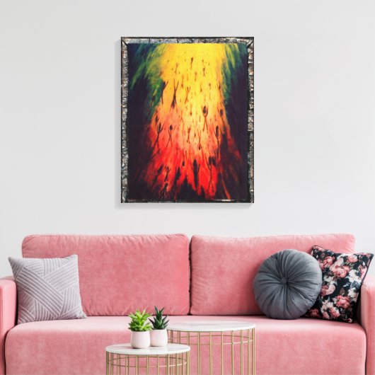 Toile En laissant l'obscurité écrivez la lumière (Insitu(Salon))