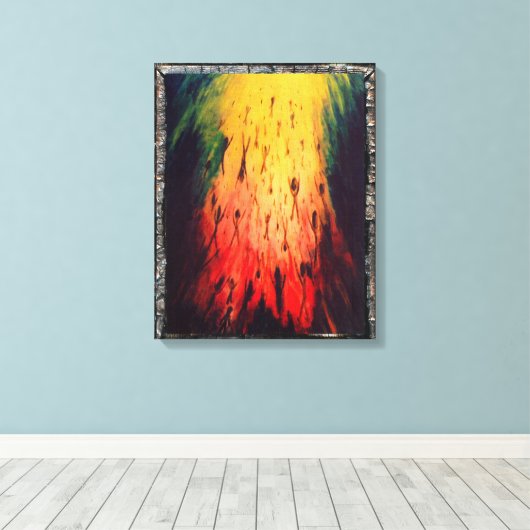 Toile En laissant l'obscurité écrivez la lumière (Insitu (Plancher de Bois))