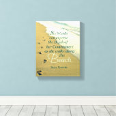 TOILE EN MARCHANT LE LONG DE LA PLAGE (Insitu (Plancher de Bois))