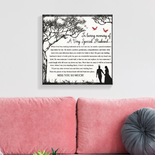 Toile En Mémoire Affectueuse/Mari (Insitu(Salon))