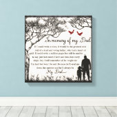 Toile En Mémoire Affectueuse/Papa (Insitu (Plancher de Bois))