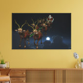 Toile En Mission Avec Père Noël Wall Art (Insitu(Salon))