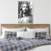 Toile en noir et blanc Jésus (Insitu(Chambre))