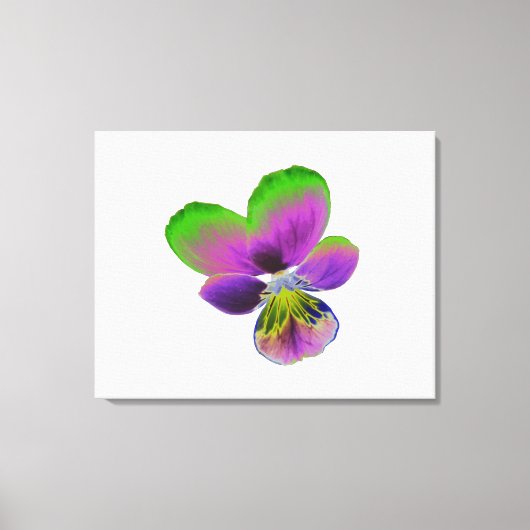 Toile en Pansy violet et vert (Recto)