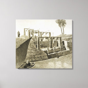 Toile En recueillant l'eau du Nil, plaquez 6 de Volum