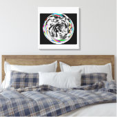 Toile En spirale encore (Insitu(Chambre))