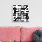 Toile en toile blanche, en toile graphique noire (Insitu(Salon))