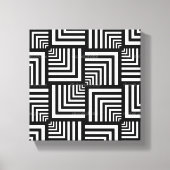 Toile en toile blanche, en toile graphique noire (Recto)