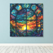 Toile en verre peint paradisiaque (Insitu (Plancher de Bois))