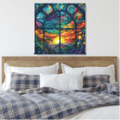 Toile en verre peint paradisiaque (Insitu(Chambre))