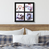Toile encadrée avec collage de photos (Insitu(Chambre))