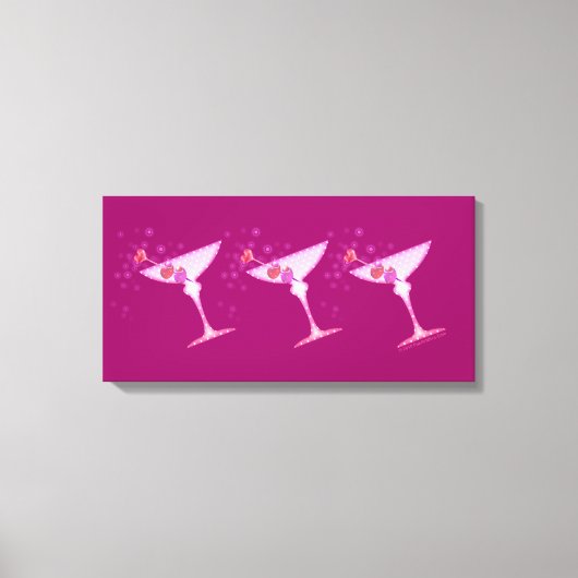 Toile encadrée PINK MARTINIS (Recto)