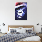 Toile encadrée Pop Art visage de gorille (Insitu(Chambre))