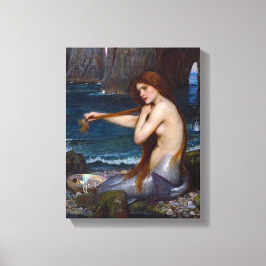 Toile encadrée représentant une sirène par John Wi (Recto)