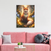 Toile Enchanted forest fox glow (Insitu(Salon))
