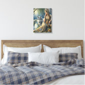 Toile Enchantement Lune dans la Forêt Mystique12x16 (Insitu(Chambre))