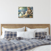 Toile Enchantement Lune dans la Forêt Mystique16x12 (Insitu(Chambre))