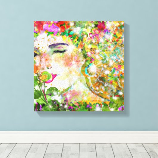 Toile Enchanter la déesse (Insitu (Plancher de Bois))