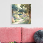Toile Enchanter le sentier de l'aquarelle à travers la f (Insitu(Salon))