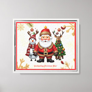 Toile "Enchanter l'éclat de Noël"
