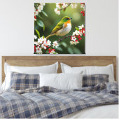 Toile Enchanter l'oiseau des fleurs (Insitu(Chambre))