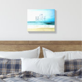 Toile Encouragement Respirez simplement à la plage (Insitu(Chambre))