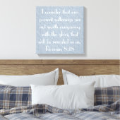 Toile Encouragement verset biblique Romains 8:18 (Insitu(Chambre))