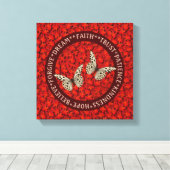 Toile encouraging Words Affaire Leaves (Insitu (Plancher de Bois))