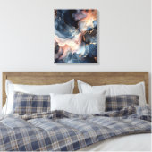 Toile Encre alcoolique bleu foncé (Insitu(Chambre))