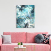Toile Encre alcoolique bleue (Insitu(Salon))