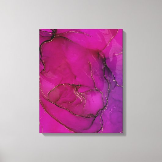 Toile Encre alcoolique violette (Recto)