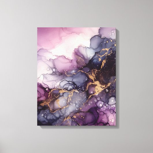 Toile Encre alcoolique violette (Recto)