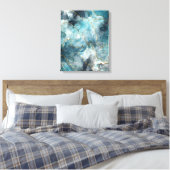 Toile encre d'alcool bleu (Insitu(Chambre))