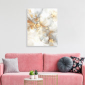 Toile encre d'alcool grise et blanche (Insitu(Salon))