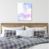 Toile Encre d'alcool rose, pourpre et bleu (Insitu(Chambre))