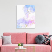 Toile Encre d'alcool rose, pourpre et bleu (Insitu(Salon))