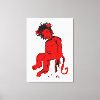 Toile encre de singe